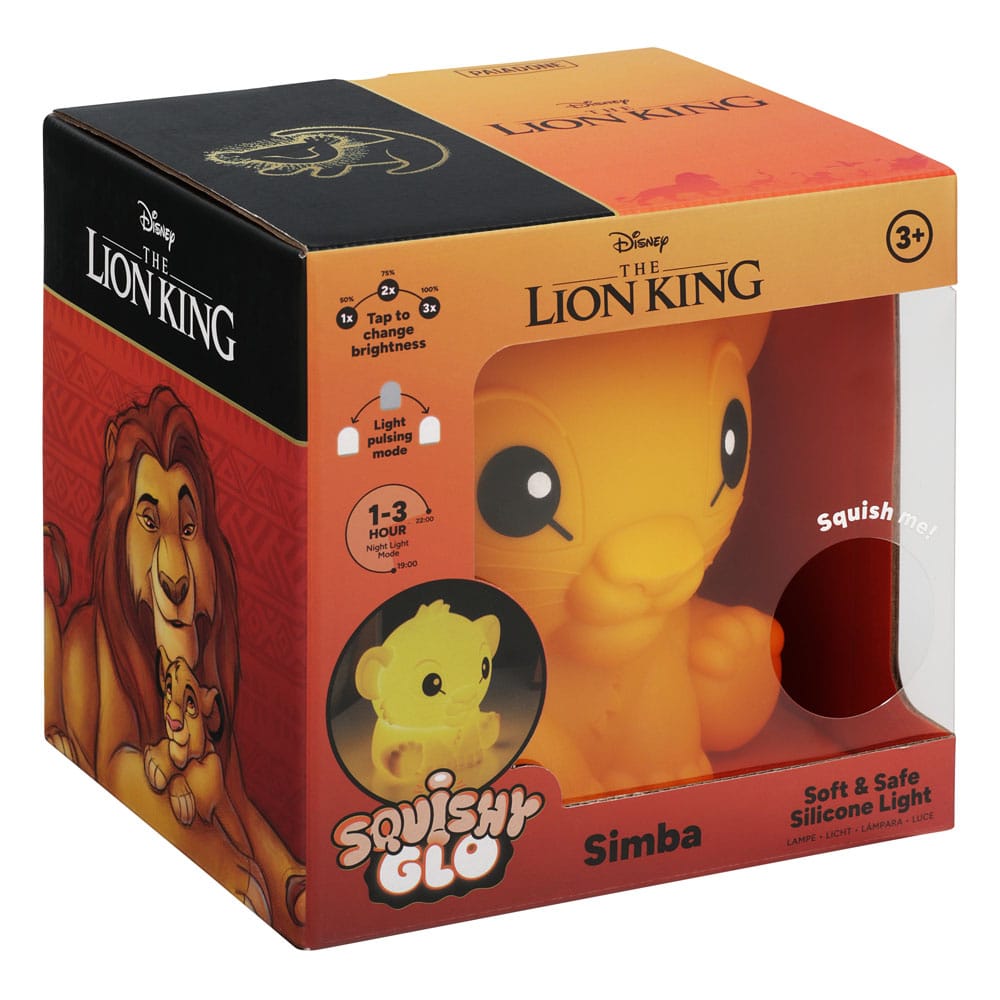 Disney Squishy Glo Silikon-Leuchte König der Löwen Simba 15 cm Image 3