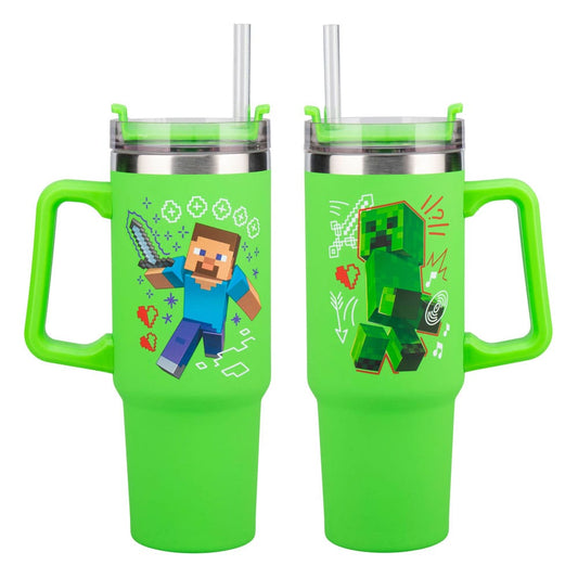 Minecraft Trinkbecher To Go Green Image 1
