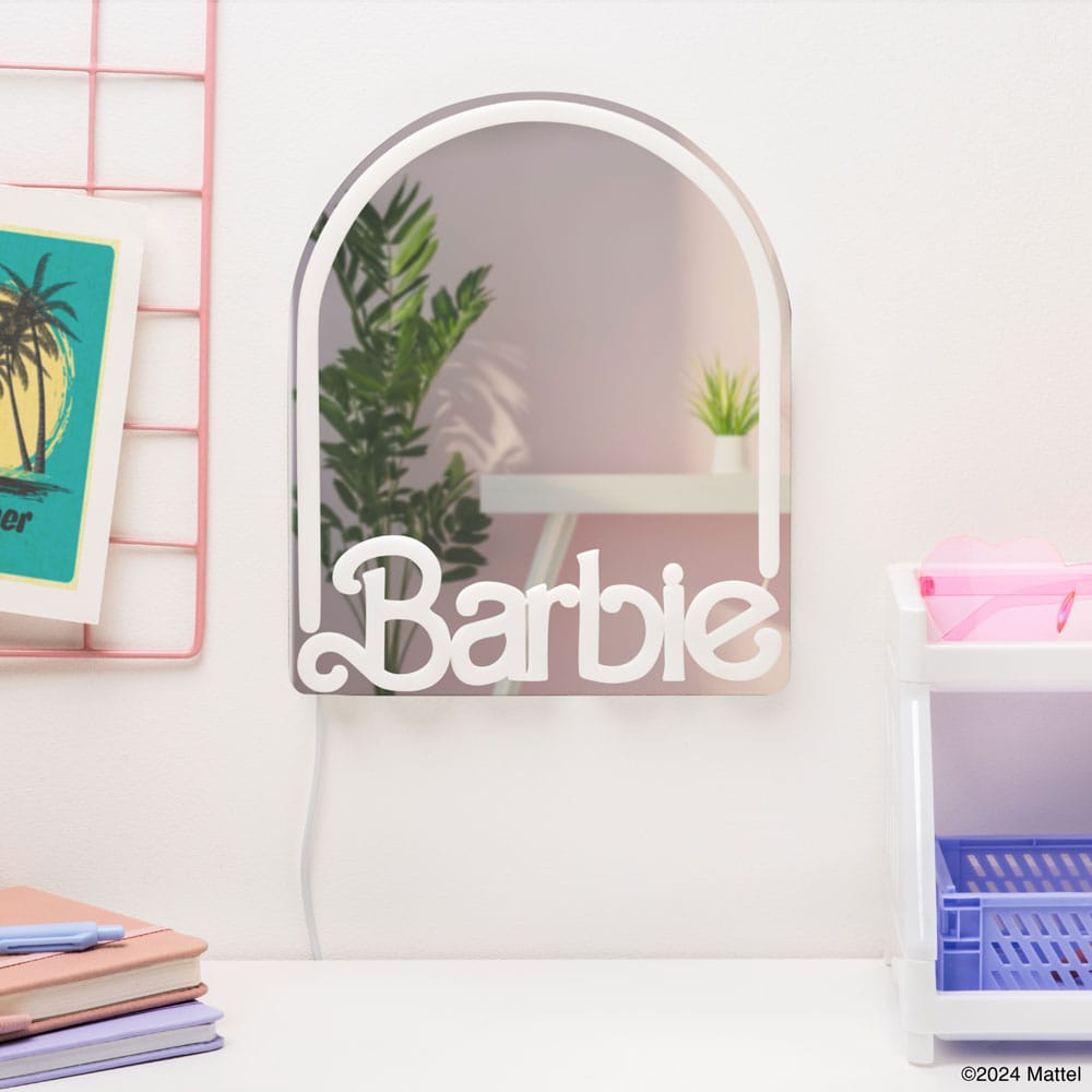 Barbie Wand-Spiegel Neon 27 cm Image 3