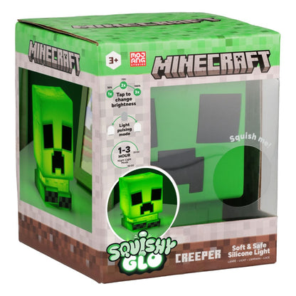 Minecraft Squishy Glo Silikon-Leuchte Creeper 15 cm Image 3
