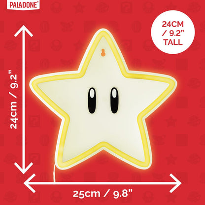 Super Mario LED Wandleuchte Super Star Neon Image 2