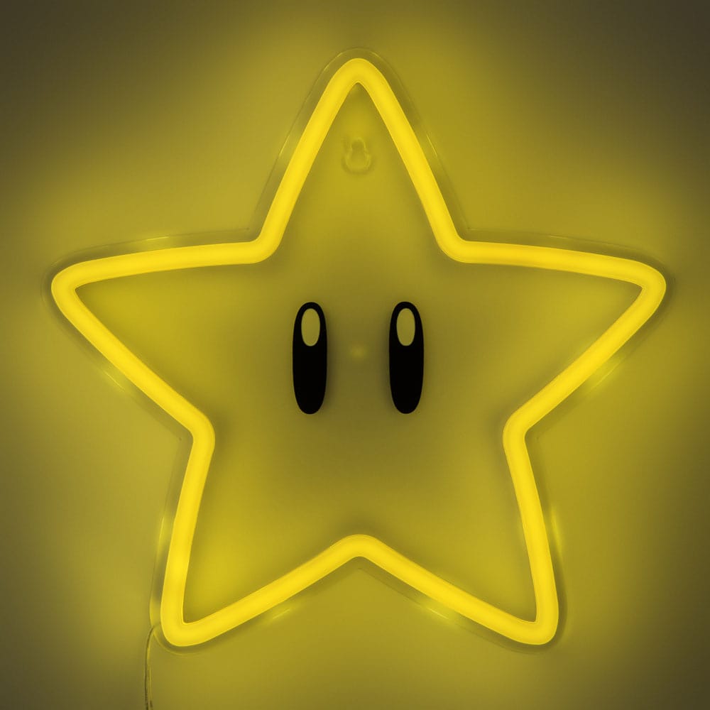 Super Mario LED Wandleuchte Super Star Neon Image 3
