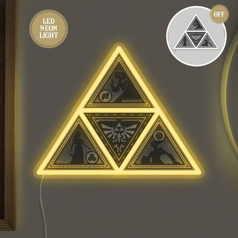 The Legend of Zelda Wandleuchte Triforce 22 x 25 cm Image