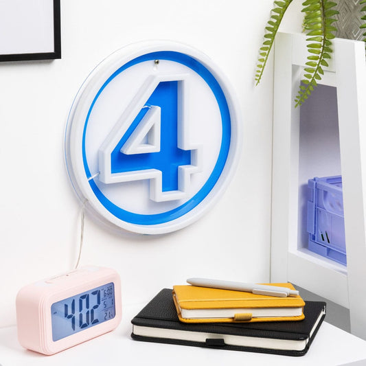 Fantastic Four LED Wandleuchte Logo Neon Image 2