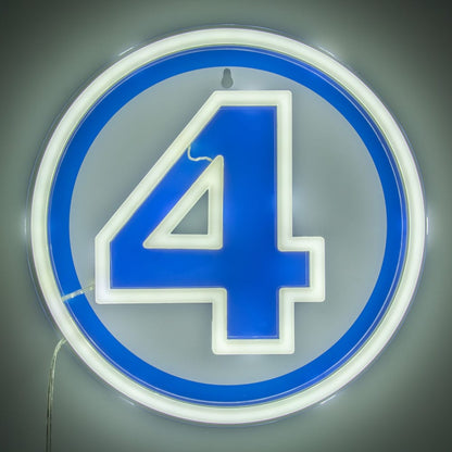 Fantastic Four LED Wandleuchte Logo Neon Image 6