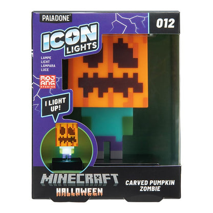 Minecraft Icons Leuchte Zombie Jack O Lantern 10 cm Image 2