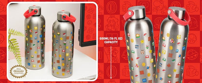 Super Mario Metall Trinkflasche mit Trageschlaufe Image 2