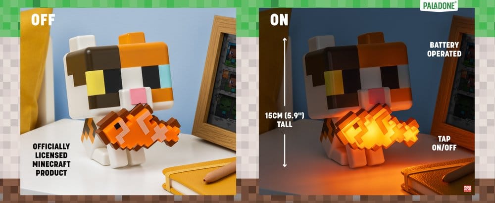 Minecraft GloBuddies Leuchte Cat 15 cm Image 2