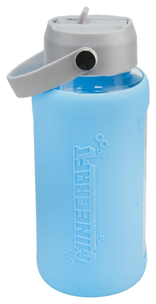 Minecraft Glas Trinkflasche mit Hülle Image 1