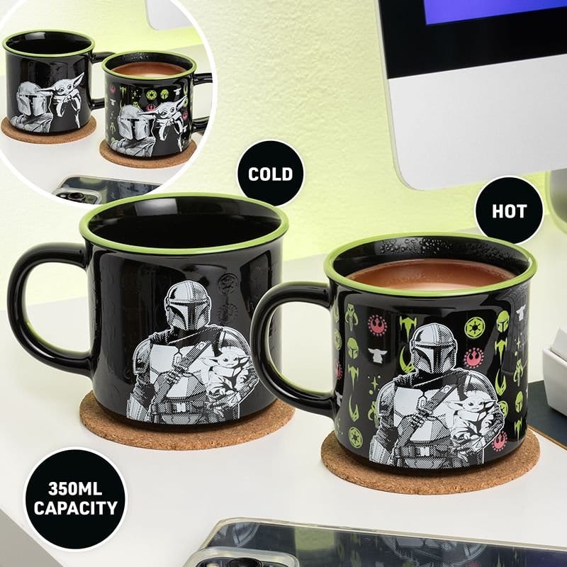Star Wars: The Mandalorian Tasse mit Thermoeffekt Mandalorian and Grogu Image 2
