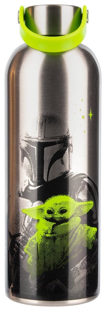 The Mandalorian Metall Trinkflasche Mandalorian & Grogu Image 1