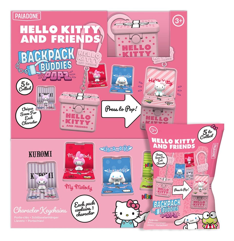 Sanrio Friends Popz Backpack Buddies Blind Box Sortiment Hello Kitty (24) Image