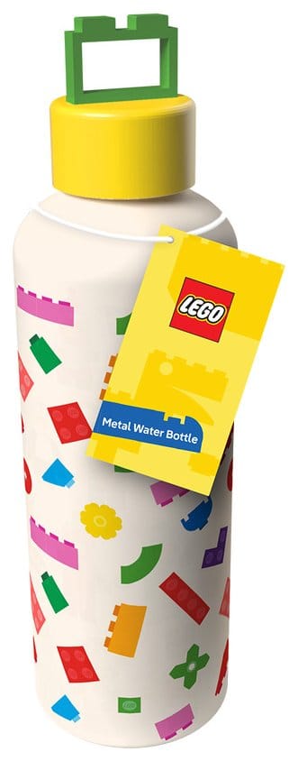 Lego Metall Trinkflasche mit geformtem Deckel Image