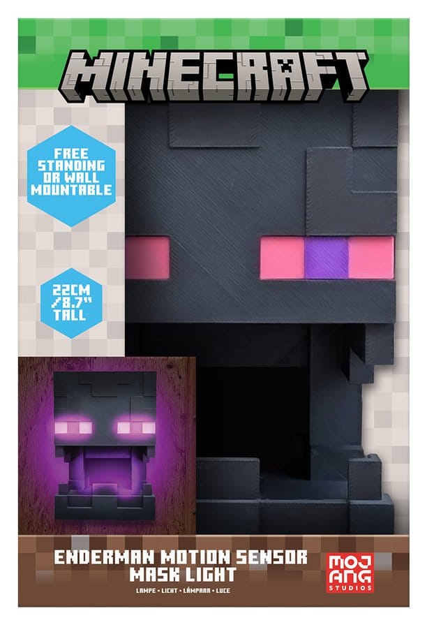 Minecraft Leuchte Enderman Mask Motion Sensor 25 cm Image