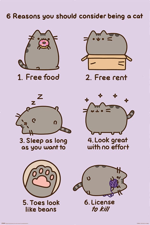 Pusheen Poster Set Reasosn to be a Cat 61 x 91 cm (4) Image