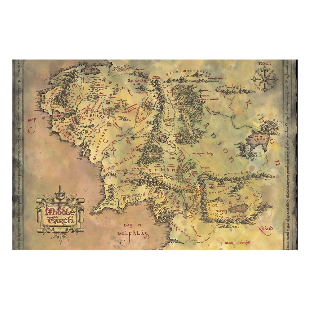 Herr der Ringe Poster Set Middle Earth 61 x 91 cm (4) Image
