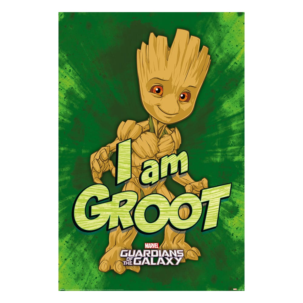 Marvel Poster Set Guardians of the Galaxy I am Groot 61 x 91 cm (4) Image