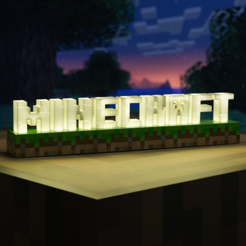 Minecraft Leuchte Logo 41 cm Image 8