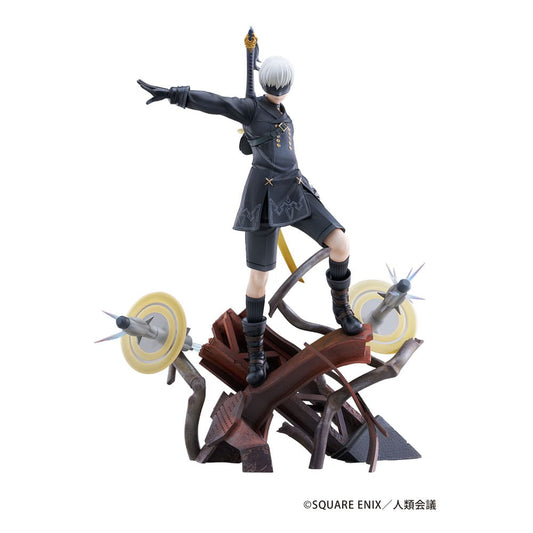 NieR:Automata Ver1.1a PVC Statue 1/7 YoRHa No. 9 Type S Covering Fire 31 cm Image 1