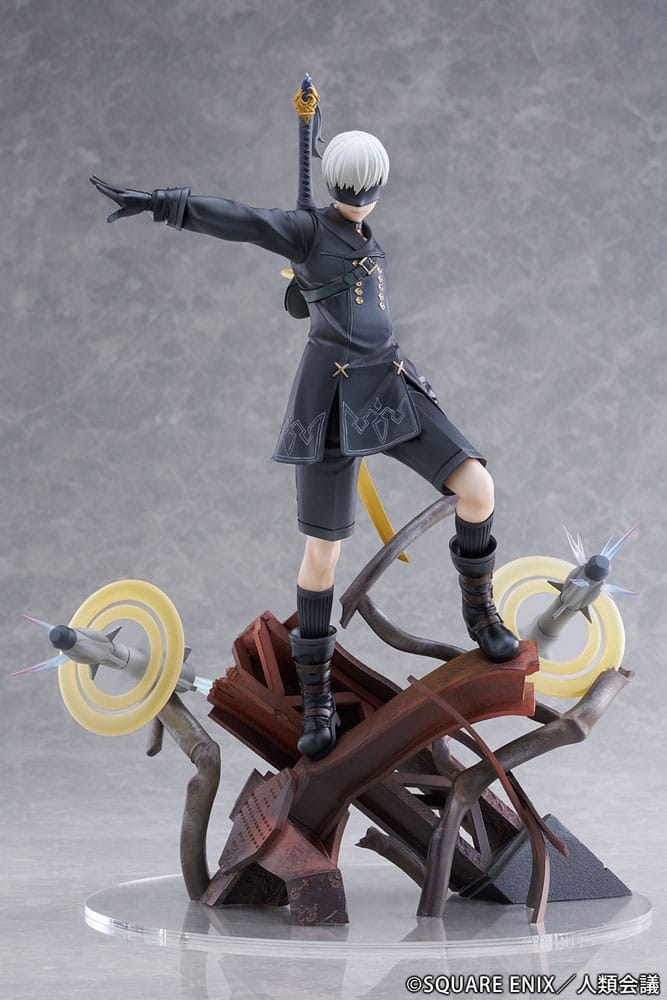 NieR:Automata Ver1.1a PVC Statue 1/7 YoRHa No. 9 Type S Covering Fire 31 cm Image 2