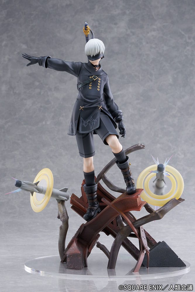 NieR:Automata Ver1.1a PVC Statue 1/7 YoRHa No. 9 Type S Covering Fire 31 cm Image 3