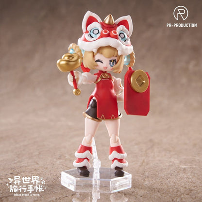 Isekai Ryoko no Techo Plastic Model Kit SP01 New Warrior Lennie Brown New Year Ver. 14 cm Image 6