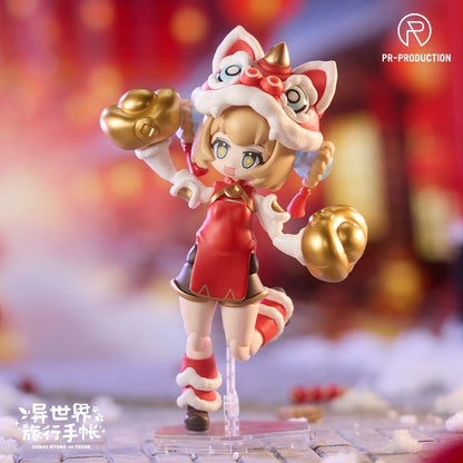 Isekai Ryoko no Techo Plastic Model Kit SP01 New Warrior Lennie Brown New Year Ver. 14 cm Image 9