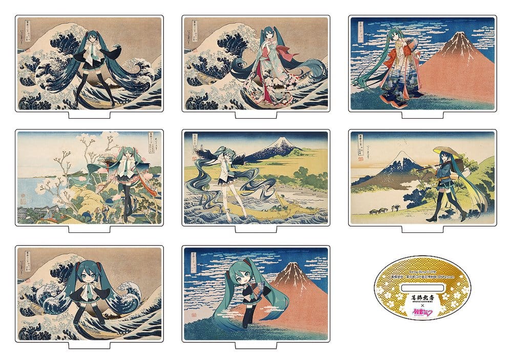 Katsushika Hokusai x Hatsune Miku Acryl Figuren 5 cm Blind Box Sortiment (8) Image 1