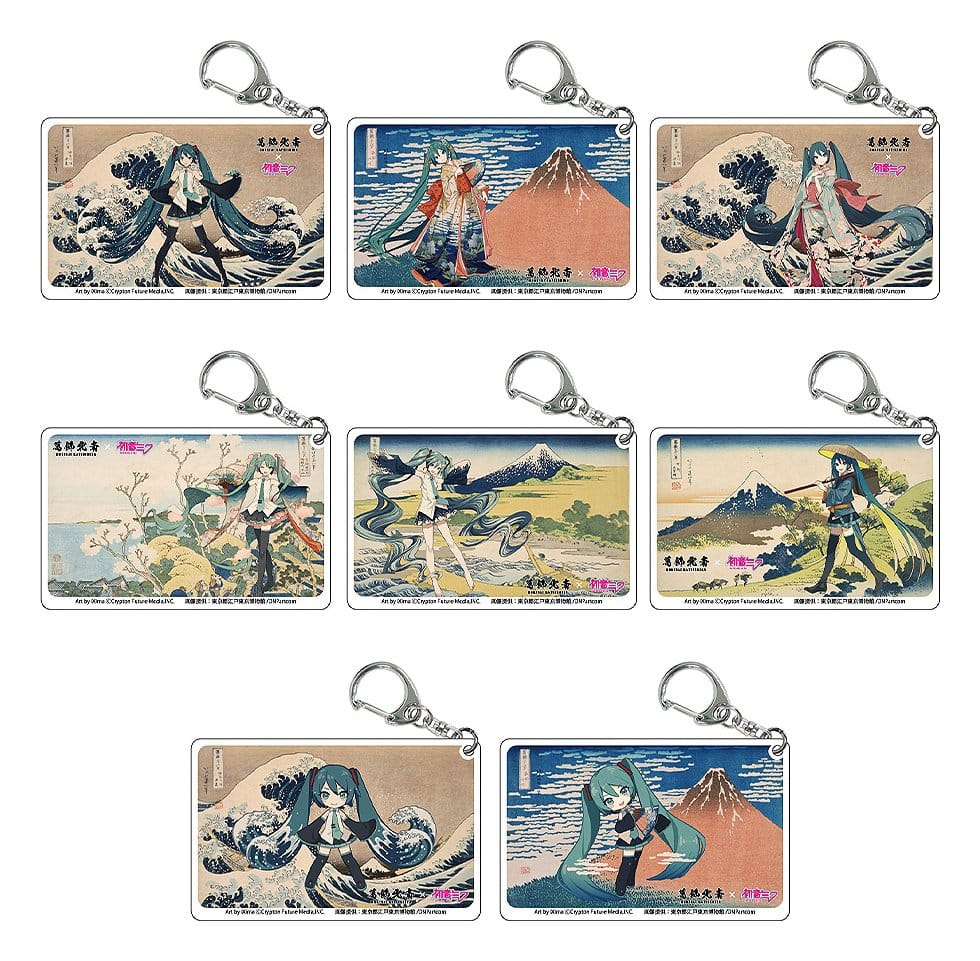 Katsushika Hokusai x Hatsune Miku Acryl Schlüsselanhänger Blind Box Sortiment (8) Image 1