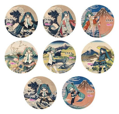 Katsushika Hokusai x Hatsune Miku Ansteck-Buttons 6 cm Blind Box Sortiment (8) Image 1