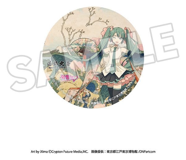 Katsushika Hokusai x Hatsune Miku Ansteck-Buttons 6 cm Blind Box Sortiment (8) Image 5