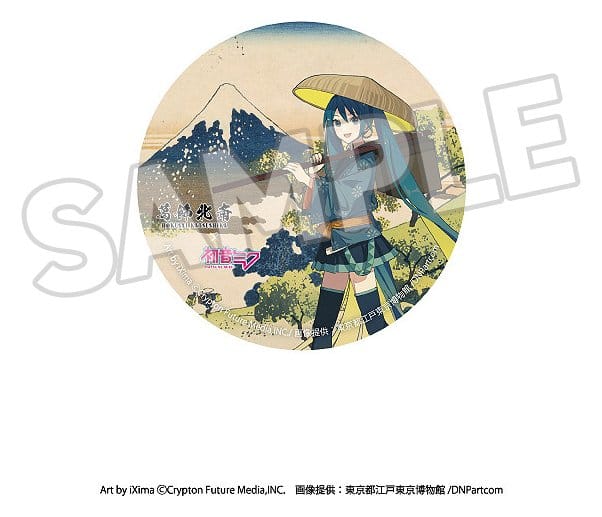 Katsushika Hokusai x Hatsune Miku Ansteck-Buttons 6 cm Blind Box Sortiment (8) Image 7