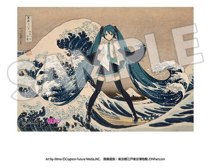 Katsushika Hokusai x Hatsune Miku Acrylpanel Thirty-six Views of Mount Fuji The Great Wave off Kanagawa 30 cm Image 2