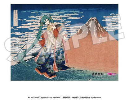 Katsushika Hokusai x Hatsune Miku Acrylpanel Thirty-six Views of Mount Fuji Fine Wind, Clear Morning 30 cm Image 2