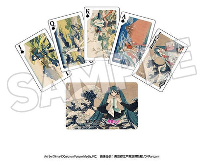 Katsushika Hokusai x Hatsune Miku Spielkarten Image 2