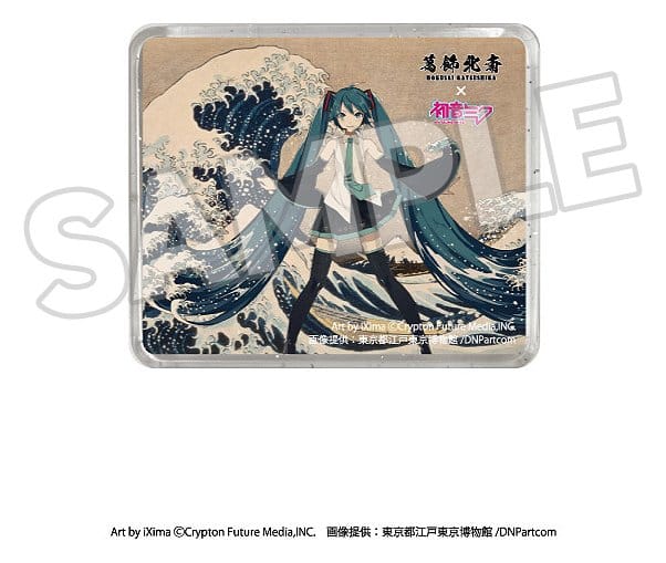 Katsushika Hokusai x Hatsune Miku 3D Magnet Thirty-six Views of Mount Fuji The Great Wave off Kanagawa Image 2
