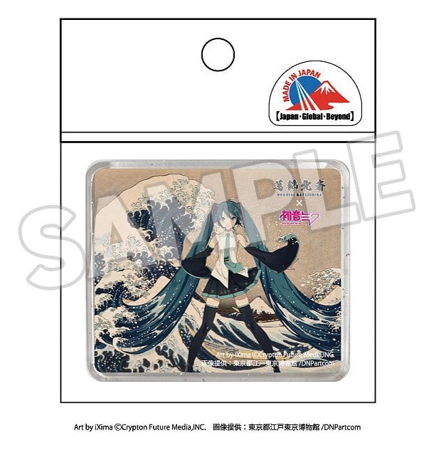 Katsushika Hokusai x Hatsune Miku 3D Magnet Thirty-six Views of Mount Fuji The Great Wave off Kanagawa Image 3