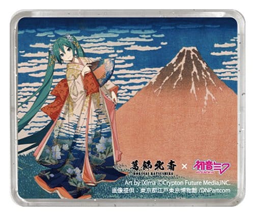 Katsushika Hokusai x Hatsune Miku 3D Magnet Thirty-six Views of Mount Fuji Fine Wind, Clear Morning Image 1