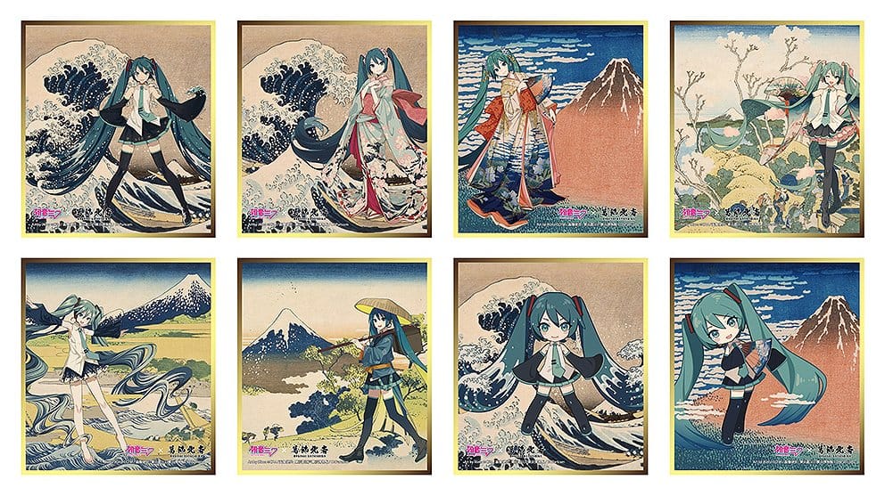 Hatsune Miku x Katsushika Hokusai iXima Shikishi Blind Box Sortiment (8) Image