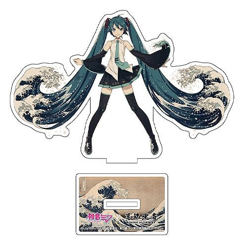 Hatsune Miku x Katsushika Hokusai iXima Die-Cut Acrylaufsteller The Great Wave off Kanagawa 10 cm (5) Image 2