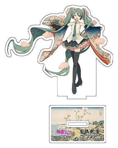 Hatsune Miku x Katsushika Hokusai iXima Die-Cut Acrylaufsteller The Great Wave off Kanagawa 10 cm (5) Image 4