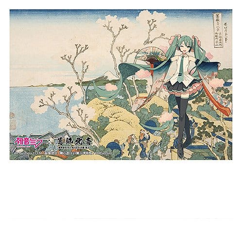 Hatsune Miku x Katsushika Hokusai iXima Postcard The Great Wave off Kanagawa (10) Image 5