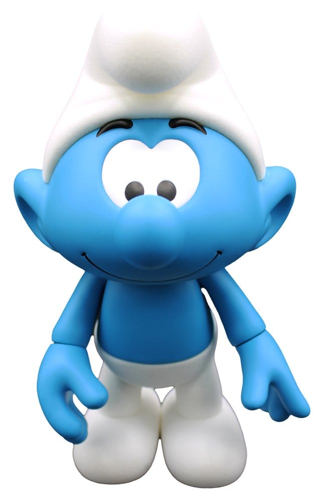 Die Schlümpfe Vinyl Figur Schlumpf Weiß und Blau - Flocked 19 cm Image 1