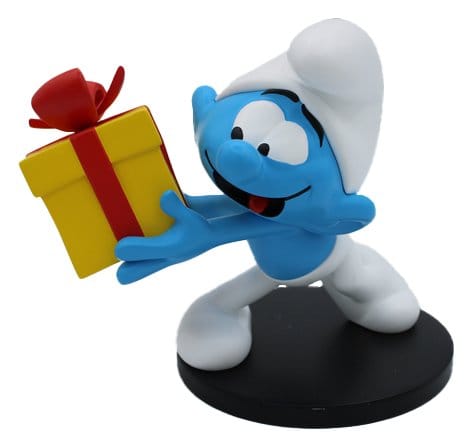 Die Schlümpfe Statue Jokey-Schlumpf mit Geschenk 10 cm Image 1