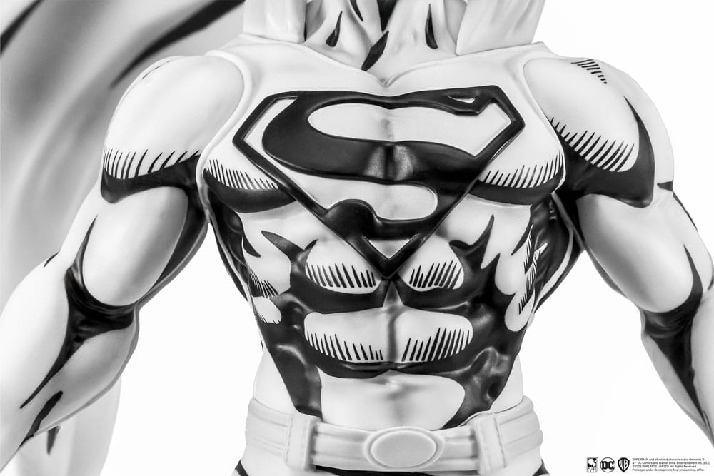 Man of Steel PX PVC Statue 1/8 SDCC 2024 Superman Black & White Version 36 cm Image 10