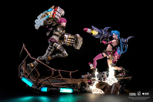 League of Legends Statuen 1/6 2er-Pack Vi & Jinx Image 1
