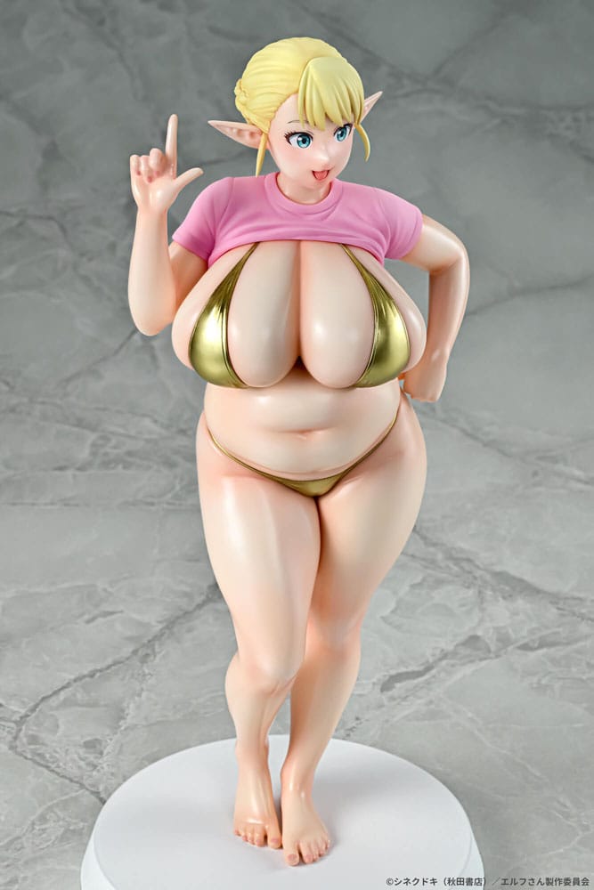 Plus-Sized Elf PVC Statue 1/7 Elfuda Gold Ver. 26 cm Image 9
