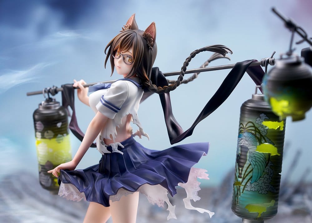 Comics Bakemonogatari PVC Figur 1/7 Tsubasa Hanekawa 26 cm Image 6