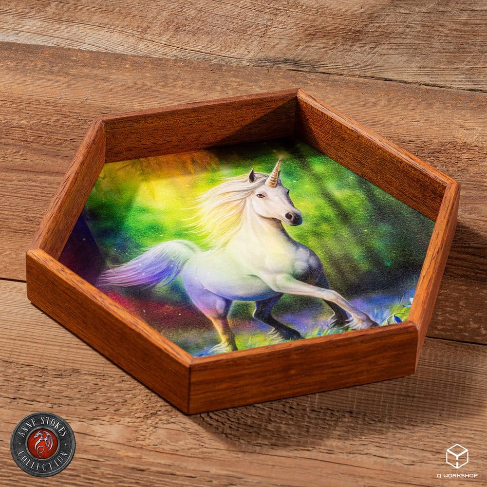 Anne Stokes Würfelbrett Chase The Rainbow 20 cm Image 1