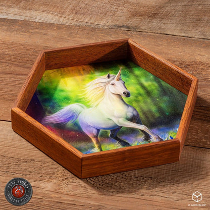 Anne Stokes Würfelbrett Chase The Rainbow 20 cm Image 1